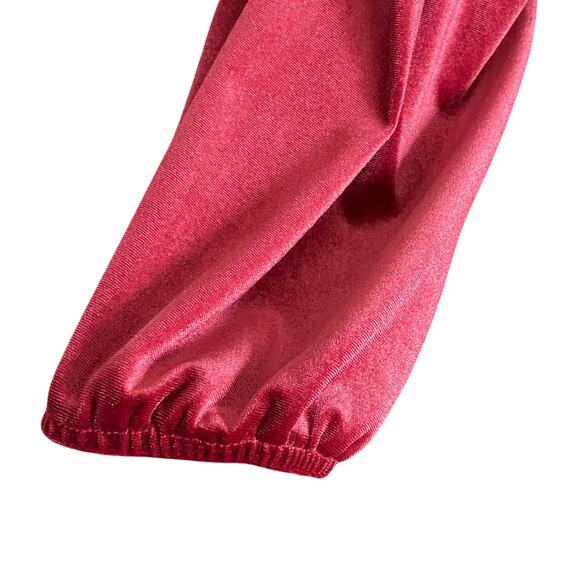 Pioneer Woman Wine Velvet Tone-on-Tone Embroidery Peplum Boho Top Sz XL Romance - Picture 5 of 9